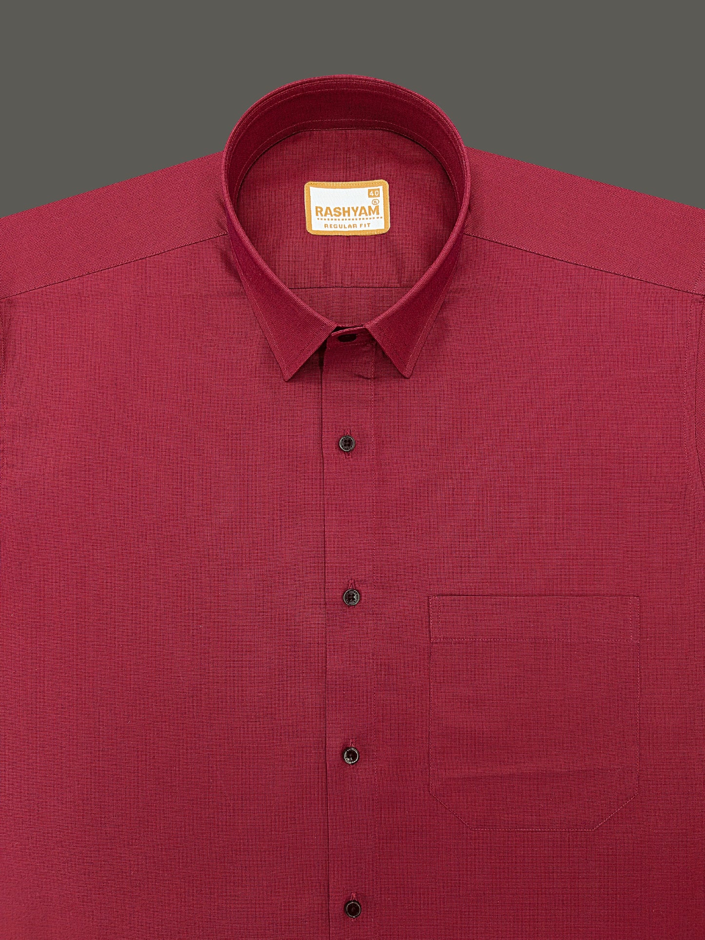 Crotone Crimson Maroon Premium Cotton Formal Shirt For Men