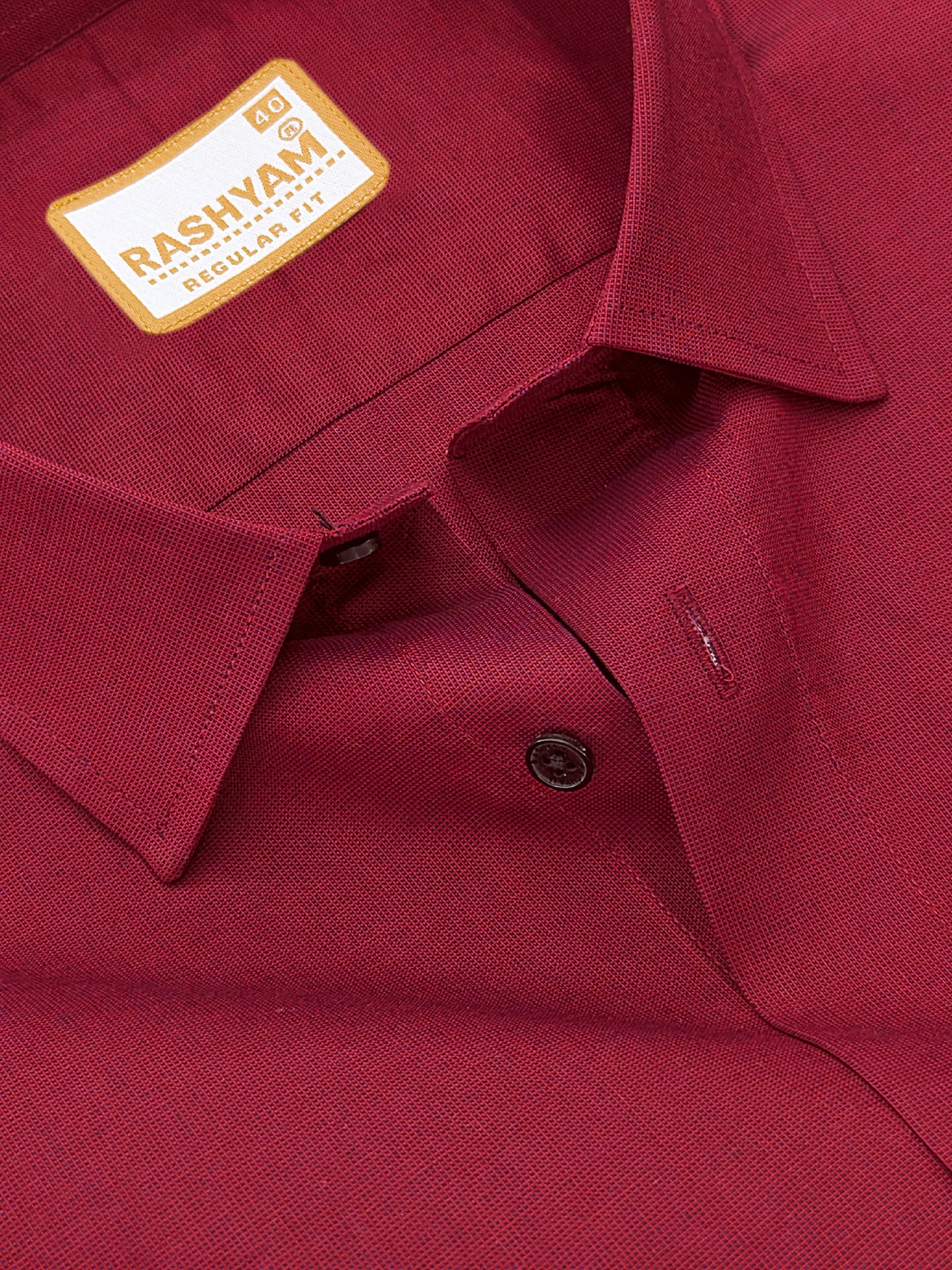 Crotone Crimson Maroon Premium Cotton Formal Shirt For Men