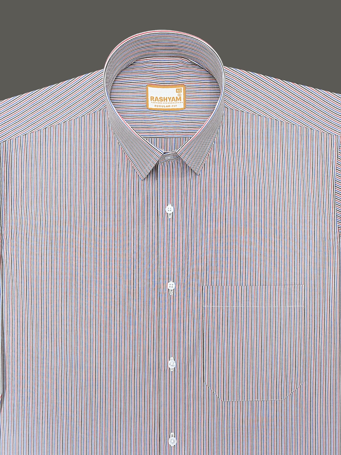 Atrani Premium Cotton Red Black And Blue Professional Line Formal Shirt