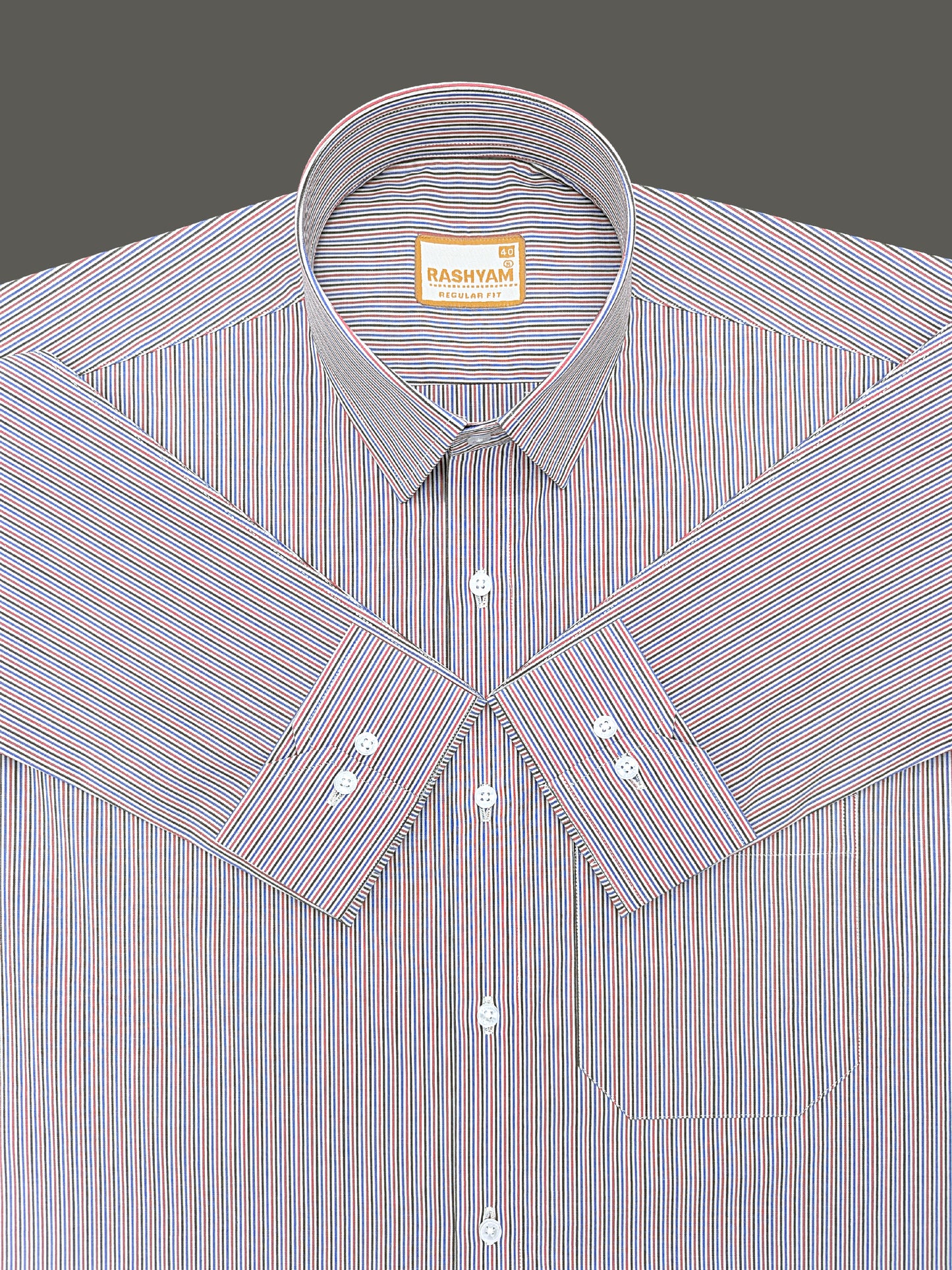Atrani Premium Cotton Red Black And Blue Professional Line Formal Shirt