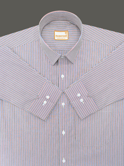 Atrani Premium Cotton Red Black And Blue Professional Line Formal Shirt