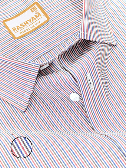 Atrani Premium Cotton Red Black And Blue Professional Line Formal Shirt