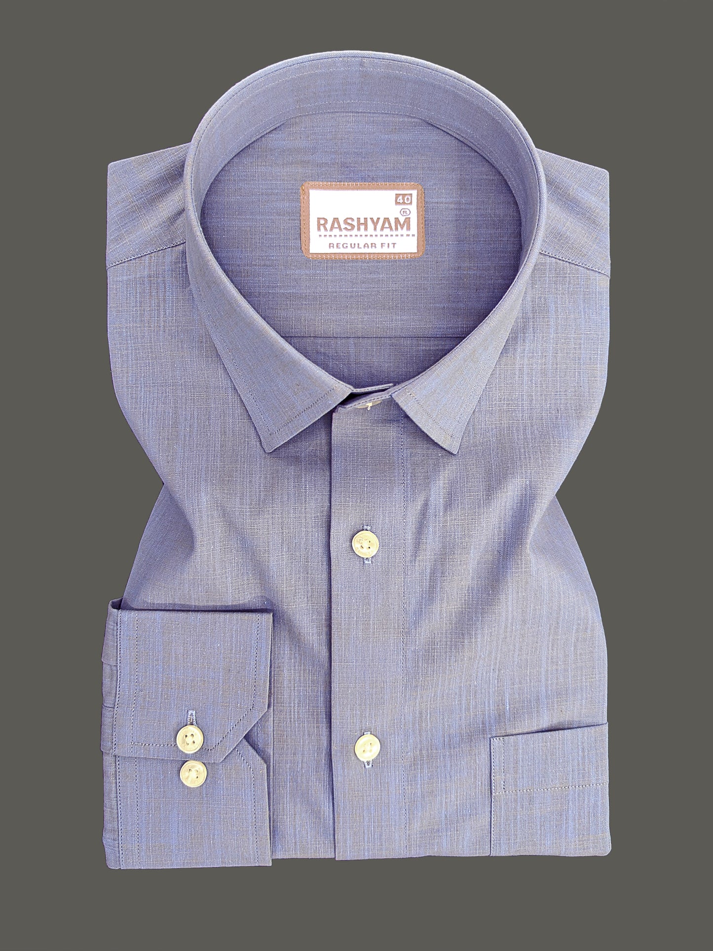 Abruzzo Premium Antique Grey Designer Cotton Formal Shirt