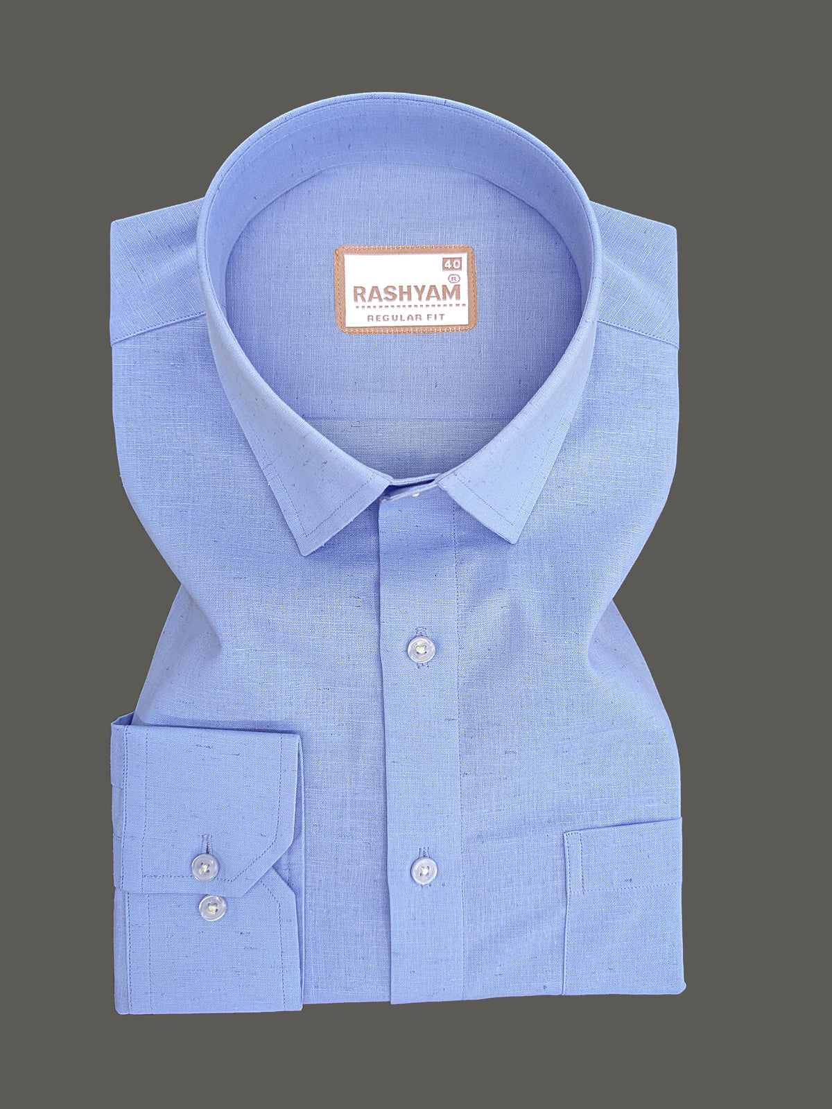 Abruzzo Premium Sky Blue Linen Formal Shirt