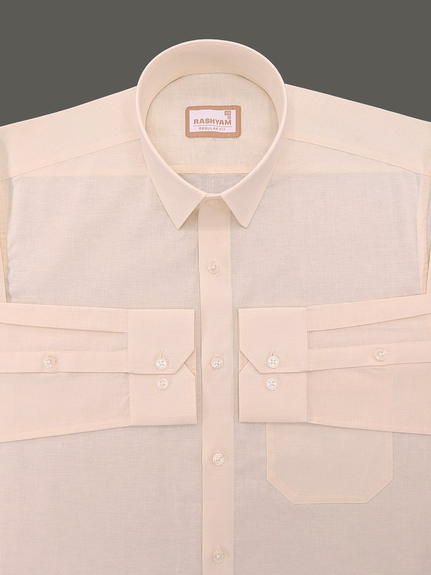 Abruzzo Premium Peach Linen Formal Shirt