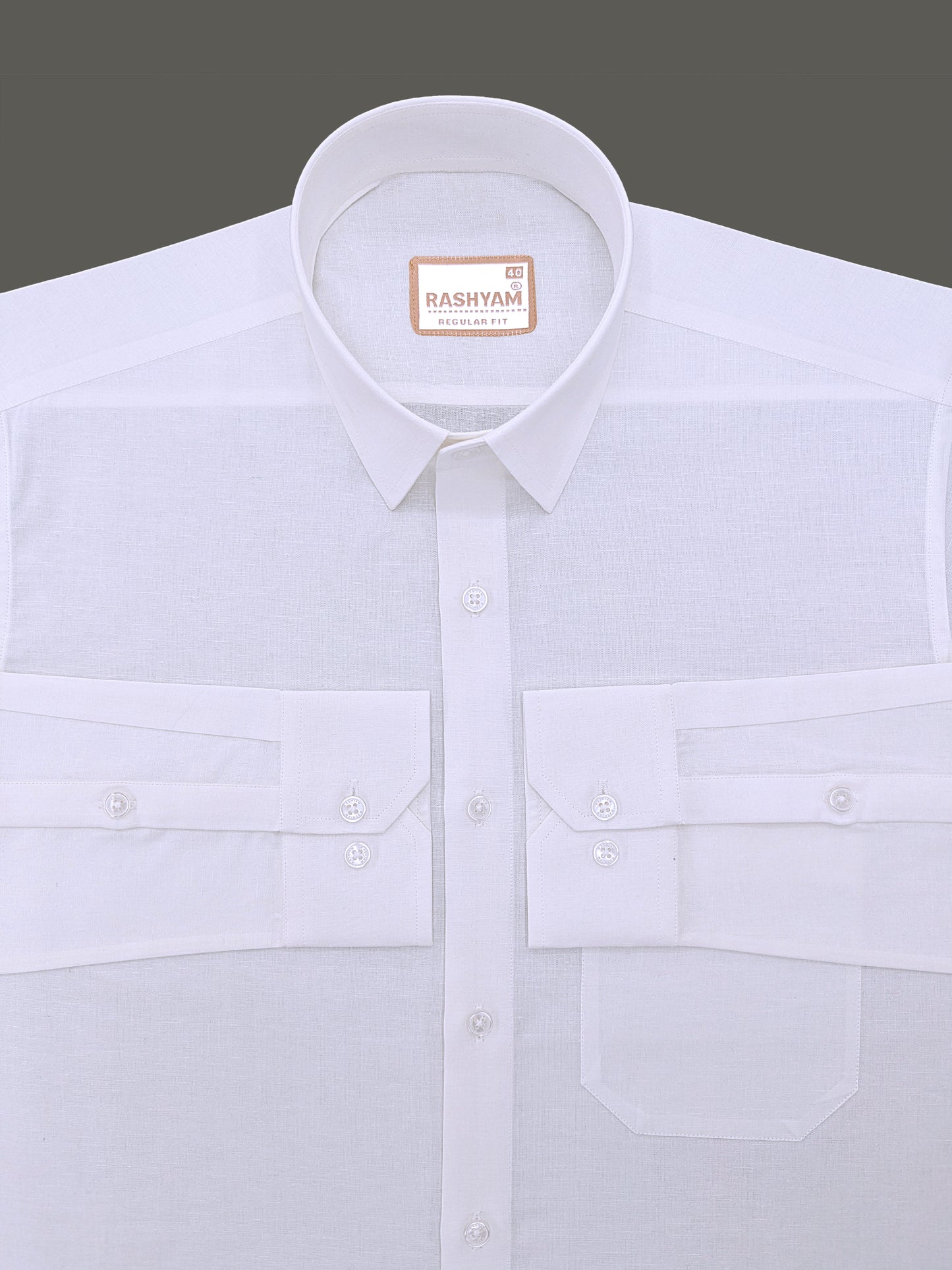 Belloni Pure Luxe White Italian Linen Shirt