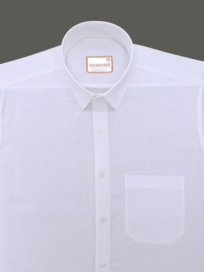 Belloni Pure Luxe White Italian Linen Shirt