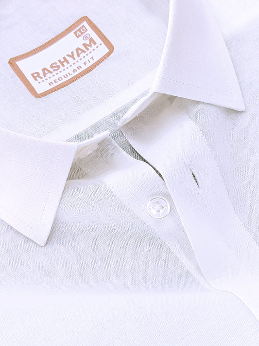 Belloni Pure Luxe White Italian Linen Shirt
