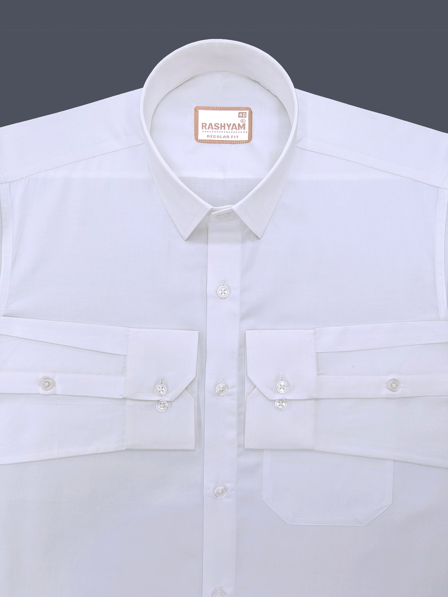 Bright White Premium Giza Cotton Shirt