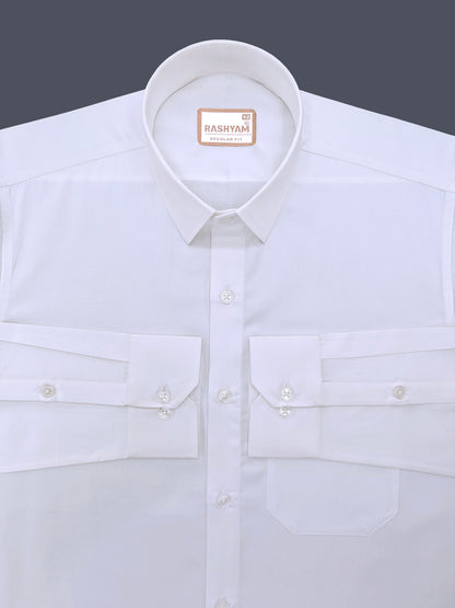 Bright White Premium Giza Cotton Shirt