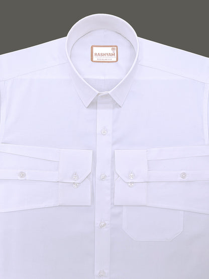 Bright White Premium Giza Cotton Shirt