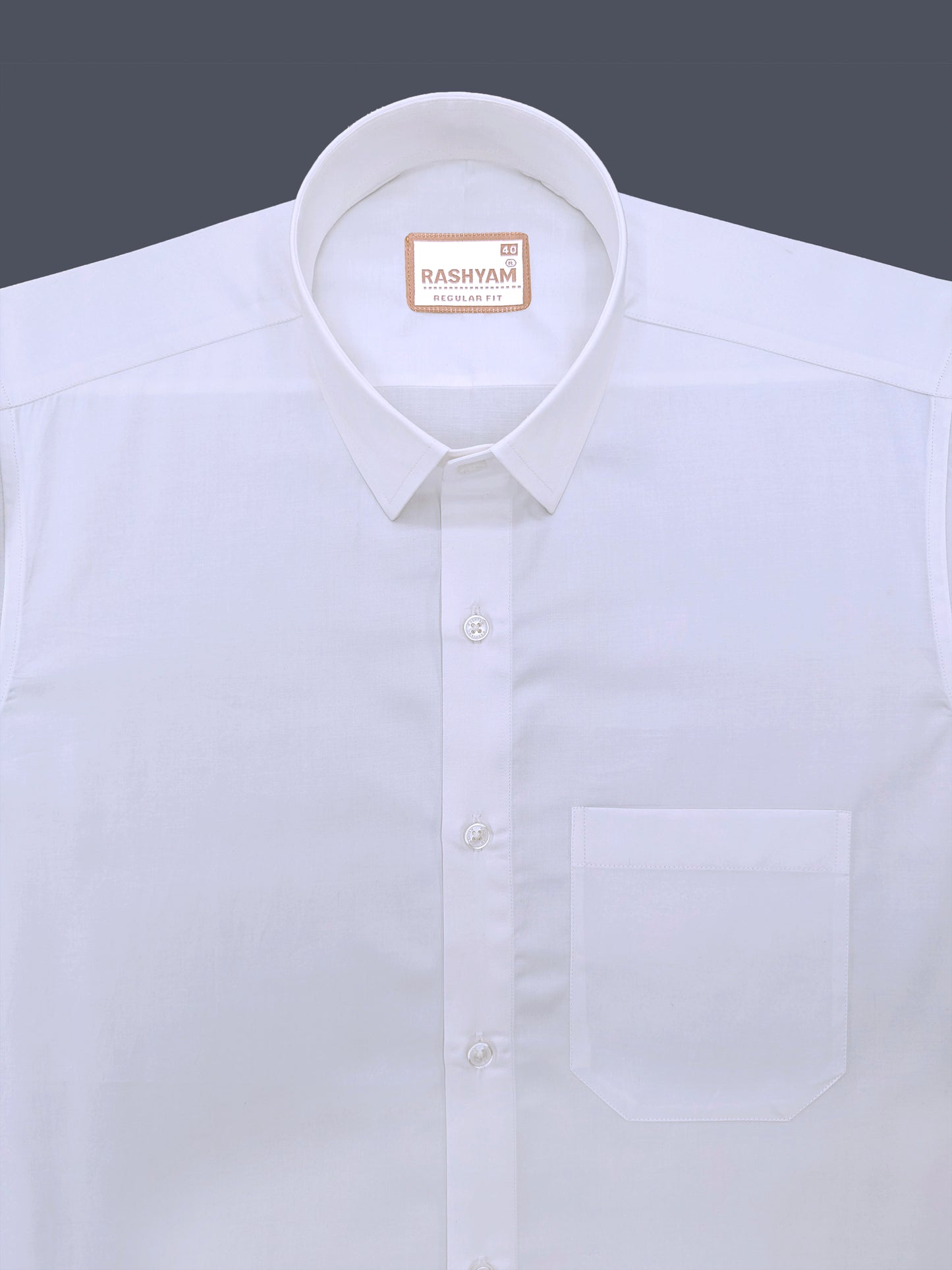 Bright White Premium Giza Cotton Shirt