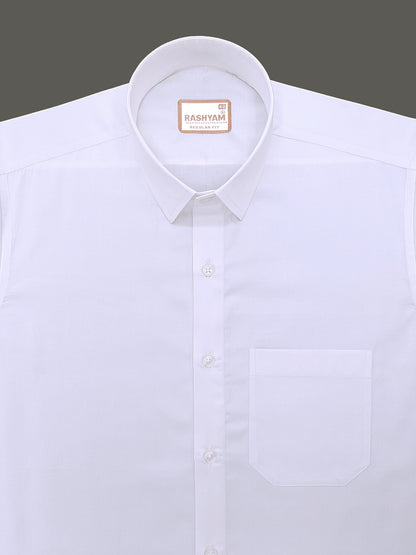 Bright White Premium Giza Cotton Shirt