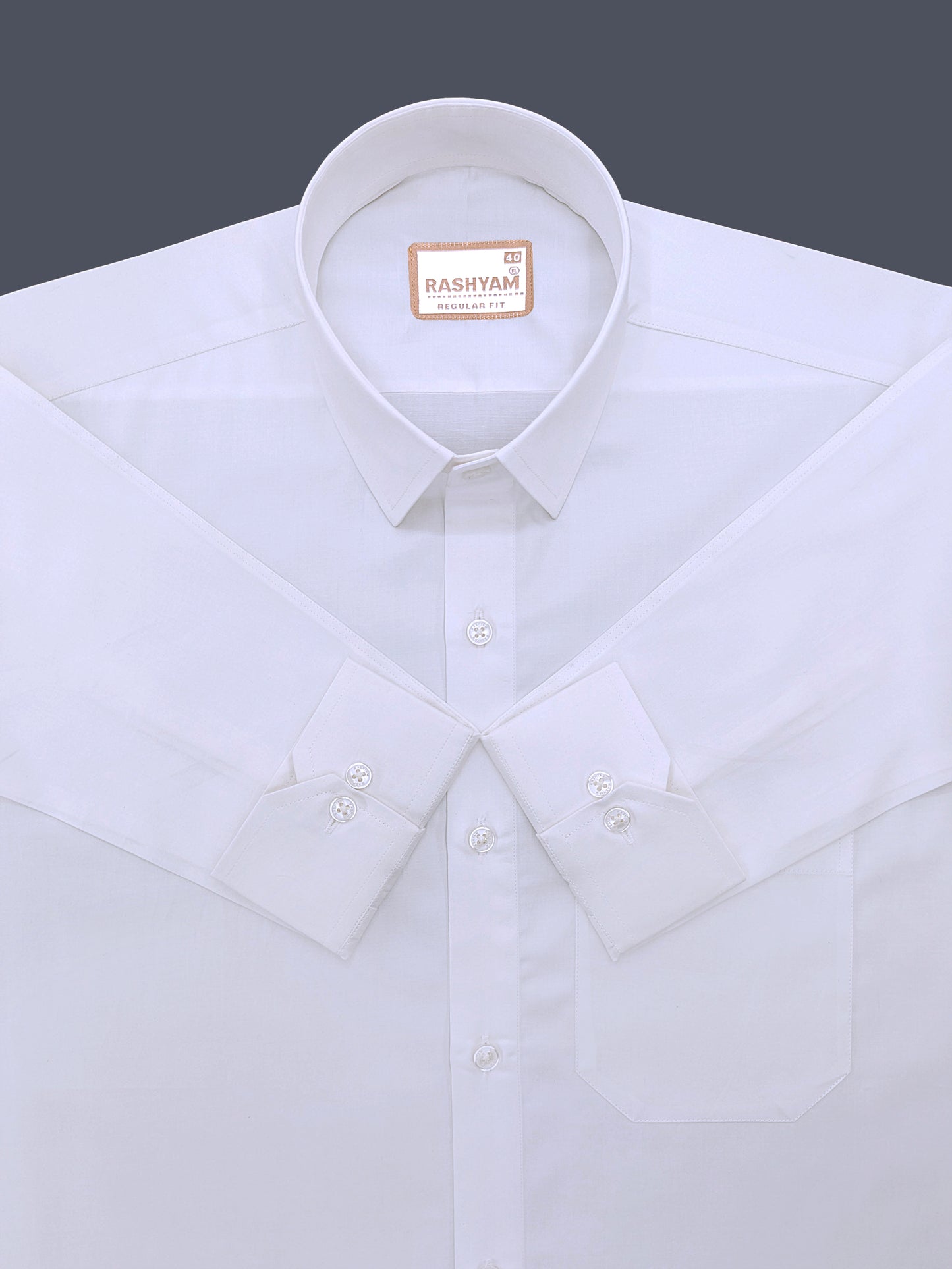 Bright White Premium Giza Cotton Shirt
