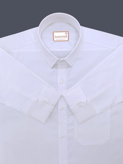 Bright White Premium Giza Cotton Shirt