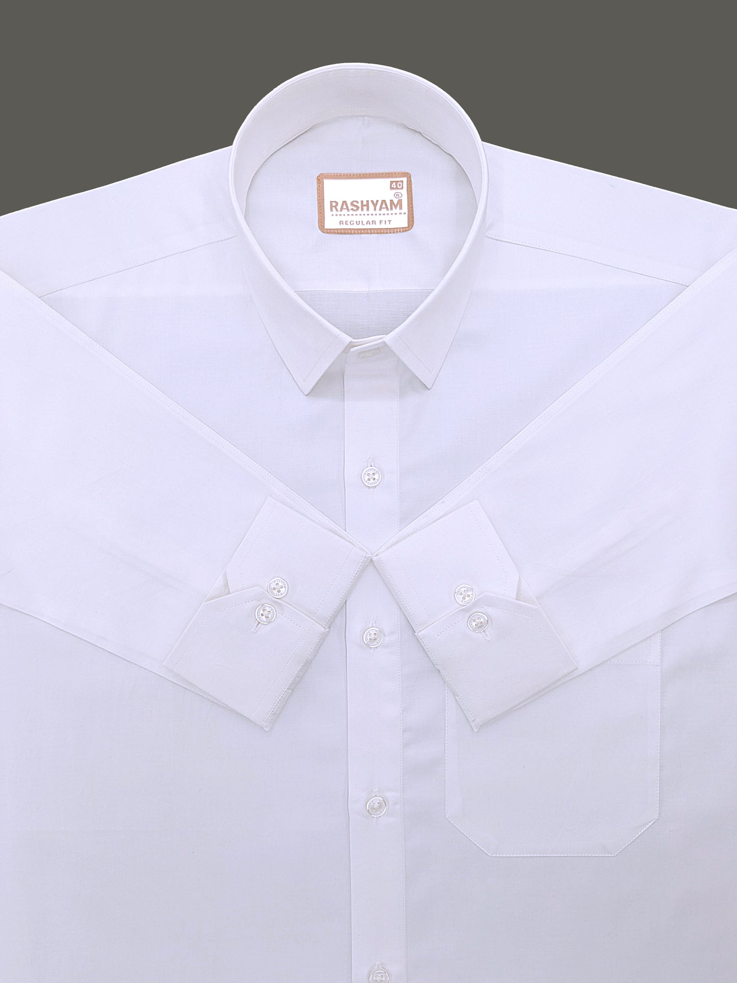 Bright White Premium Giza Cotton Shirt