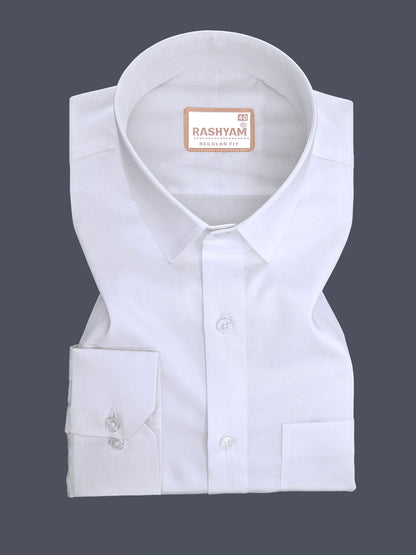 Bright White Premium Giza Cotton Shirt