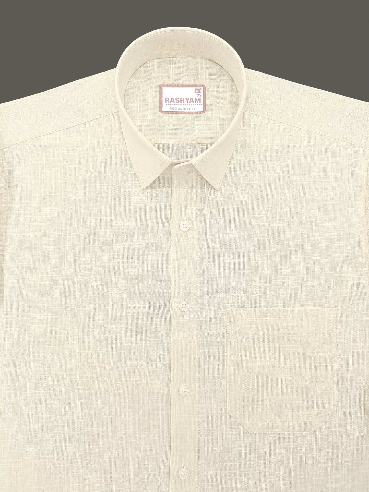 Abruzzo Luxurious Linen Chiffon yellow Formal Shirt