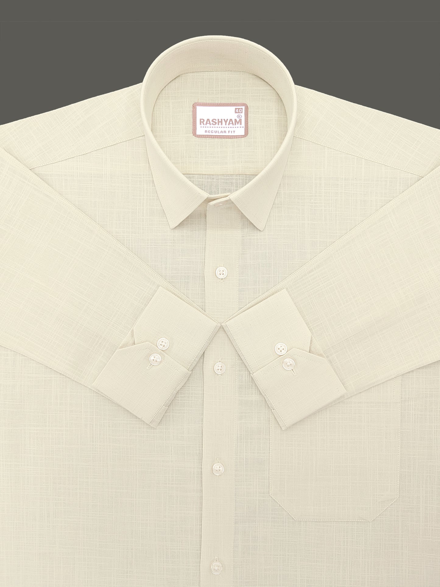 Abruzzo Luxurious Linen Chiffon yellow Formal Shirt