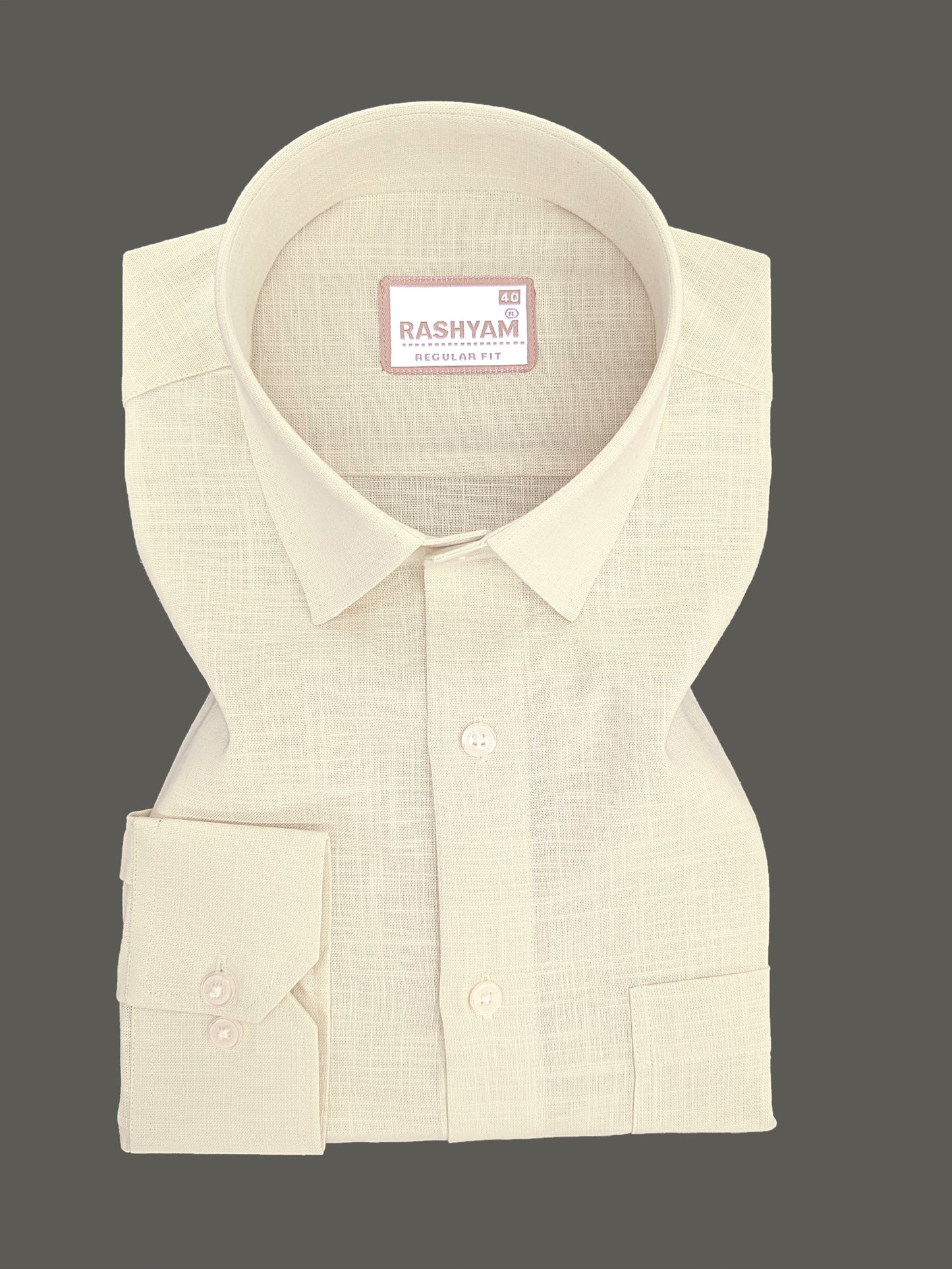 Abruzzo Luxurious Linen Chiffon yellow Formal Shirt