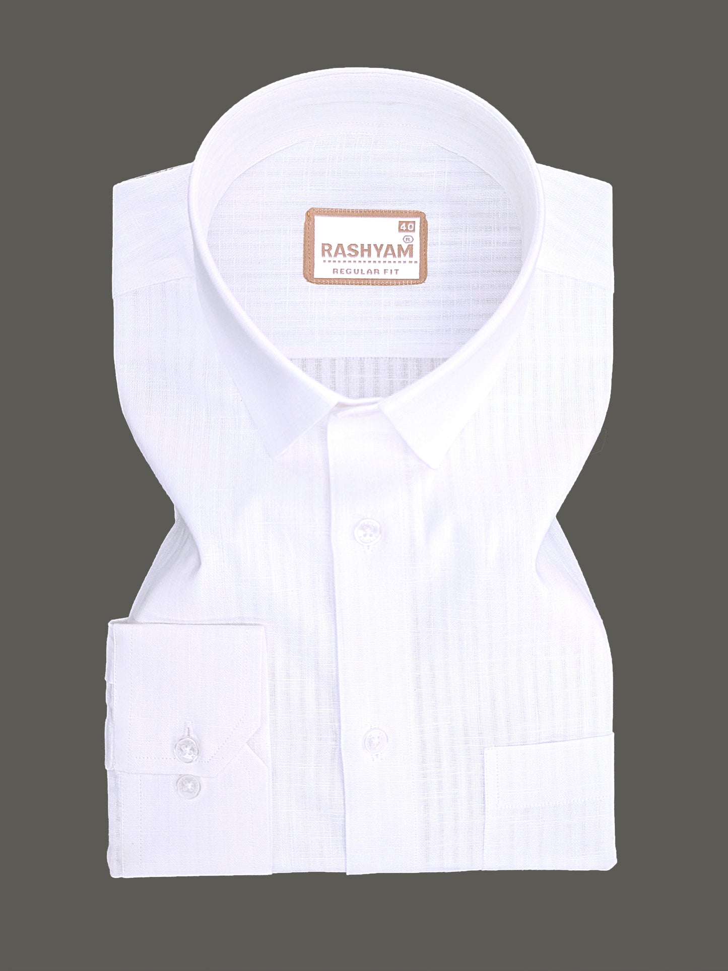 Italian Premium Linen Cotton Bright White Multi Stripe Formal Shirt
