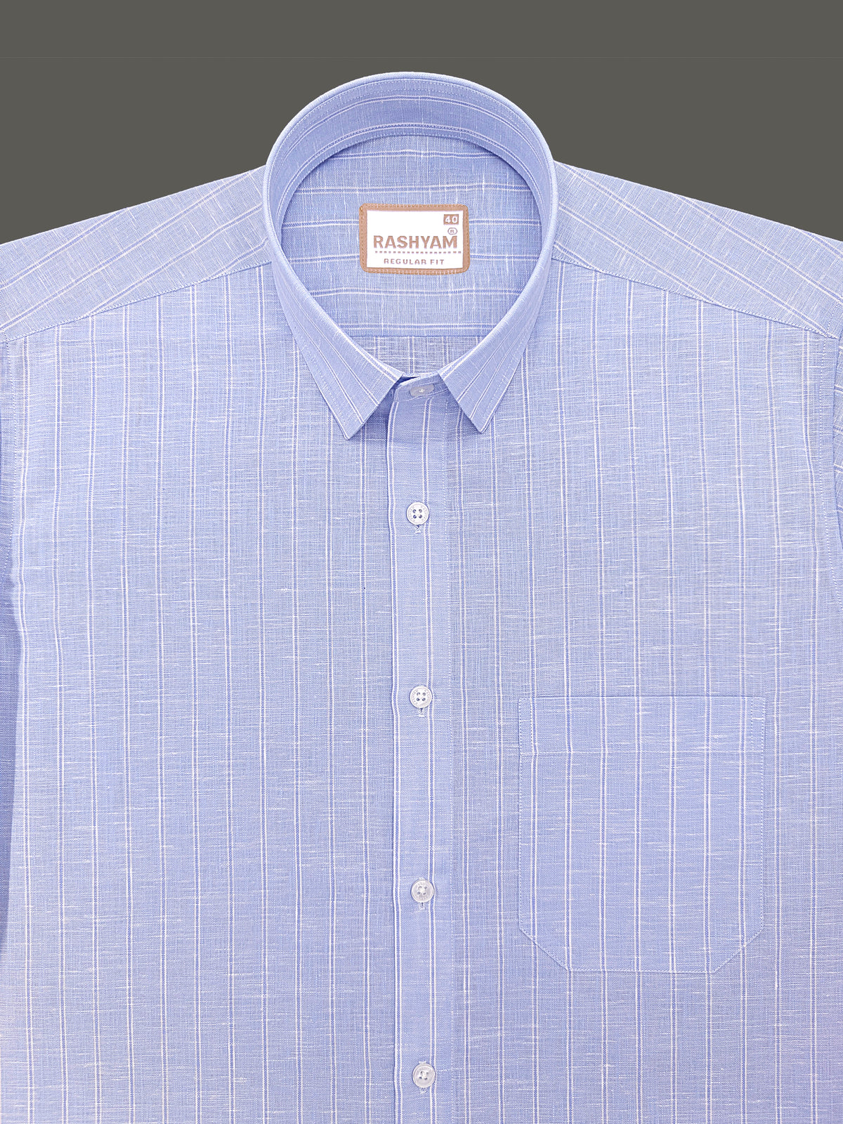 Lux Linen Arezzo Blue Line On Skyblue Formal Shirt