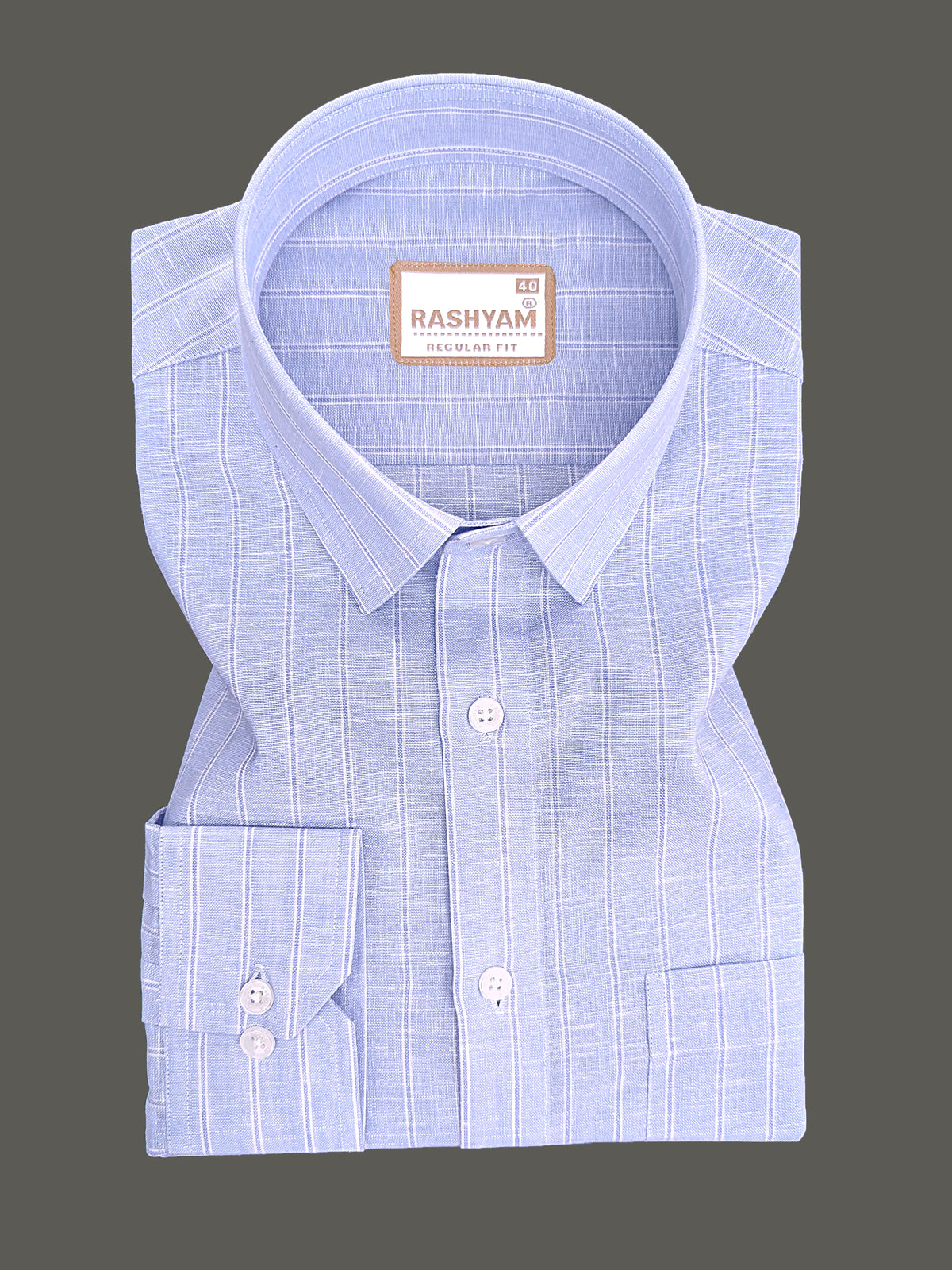 Lux Linen Arezzo Blue Line On Skyblue Formal Shirt