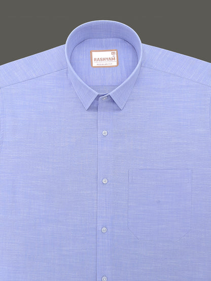 Premium Oxford Cotton Chianti Sky Blue Formal Shirt