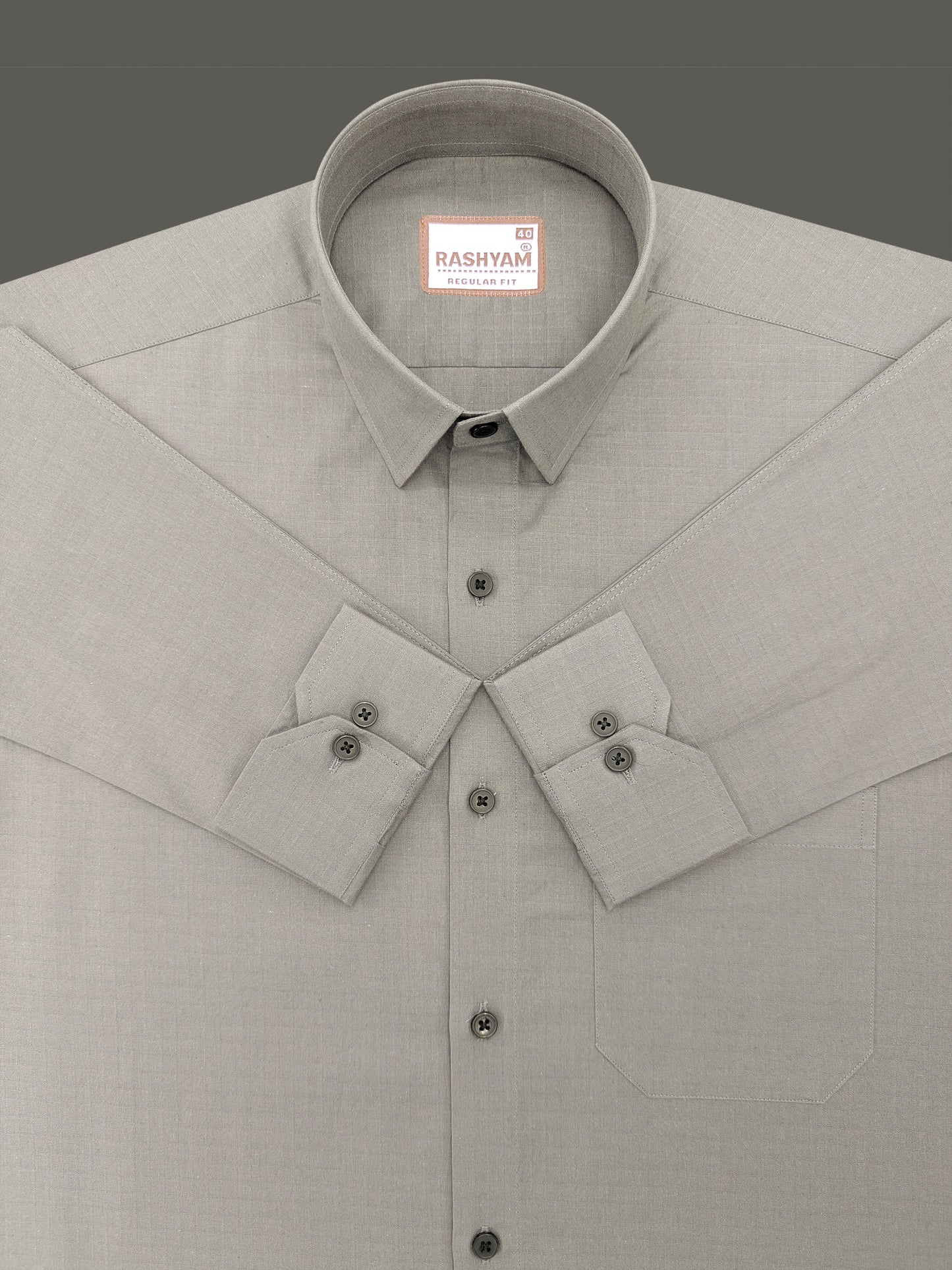 Premium Cotton Portelle Sauf Green Designer Checks Formal Shirt