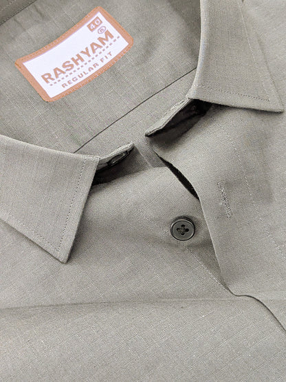 Premium Cotton Portelle Sauf Green Designer Checks Formal Shirt