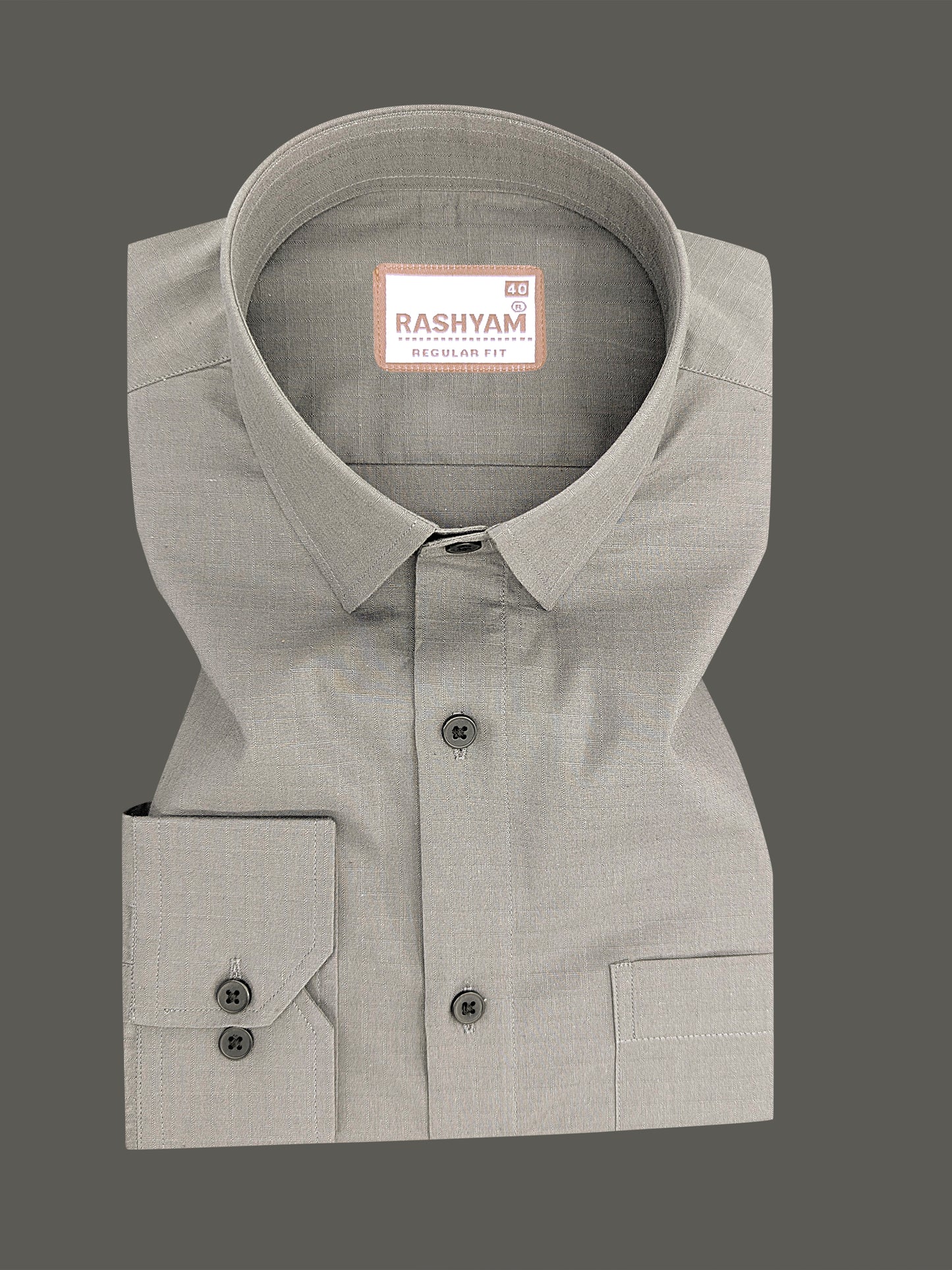 Premium Cotton Portelle Sauf Green Designer Checks Formal Shirt