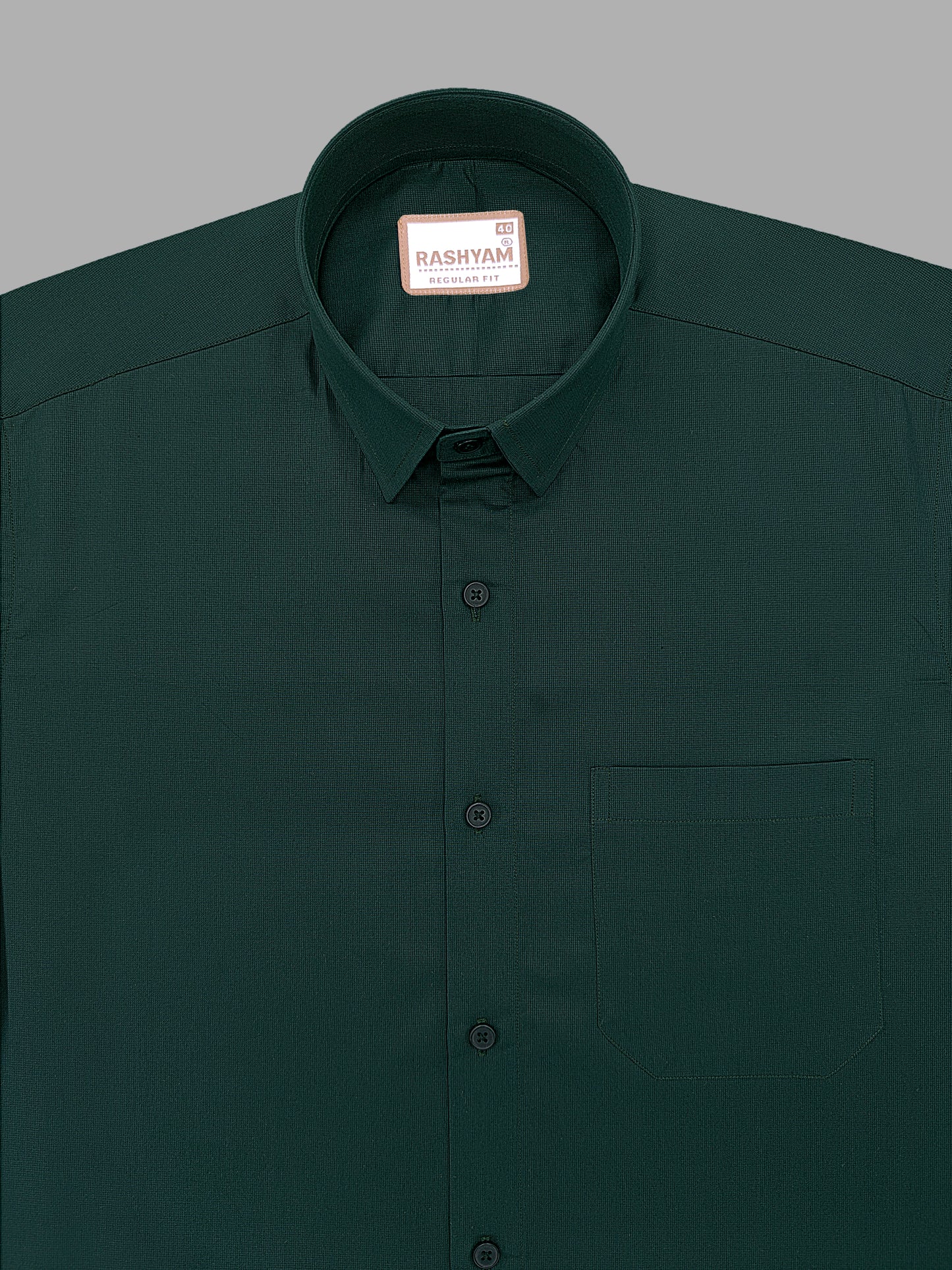 Premium Cotton Casia Jungle Green Formal Shirt
