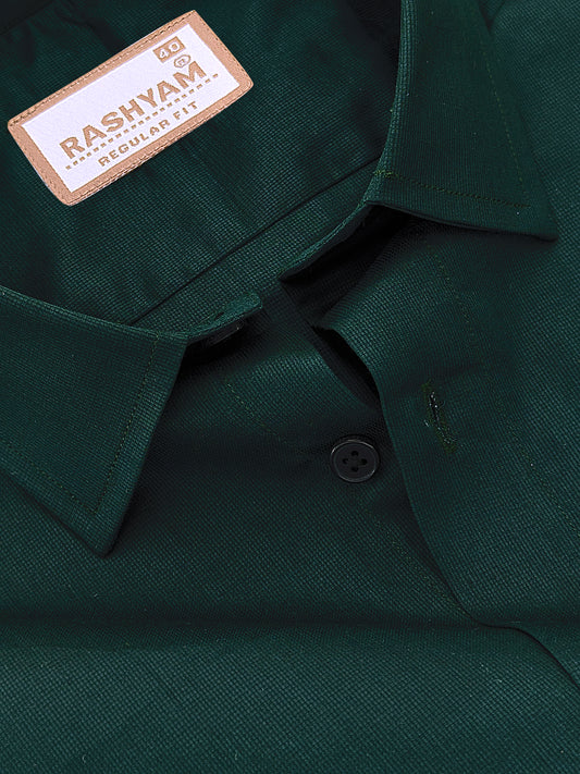 Premium Cotton Casia Jungle Green Formal Shirt