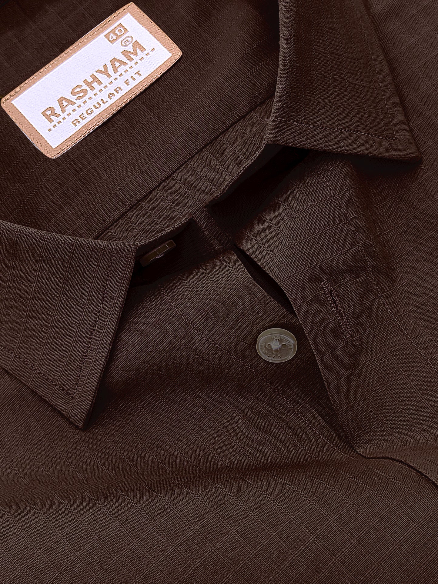 Premium Cotton Portelle Coffee Designer Checks Formal Shirt For Men
