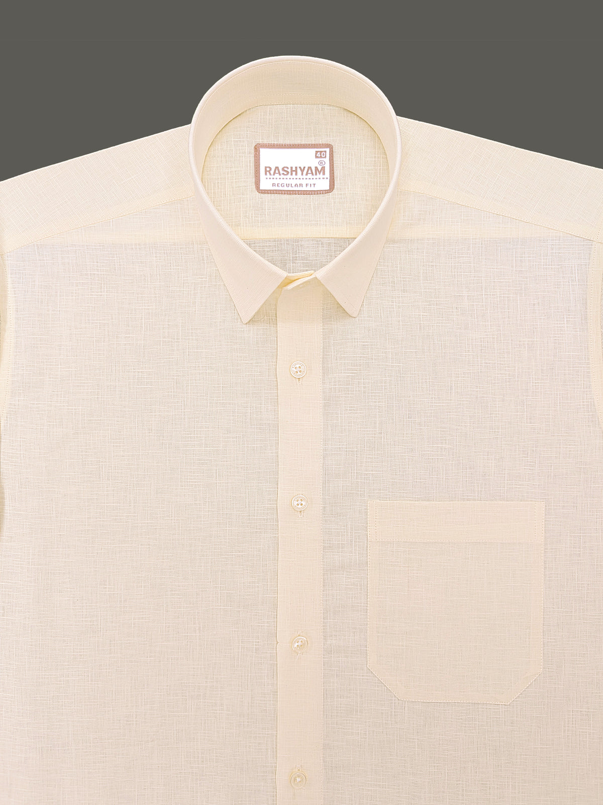 Luxurious Italian Linen Rich Cream Formal Shirt