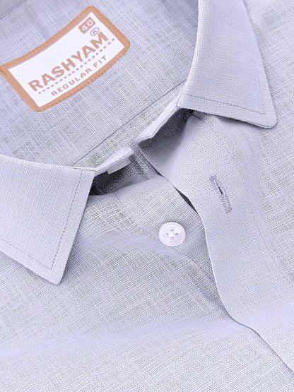 Italian Linen Noventia Cool Grey Formal Shirt