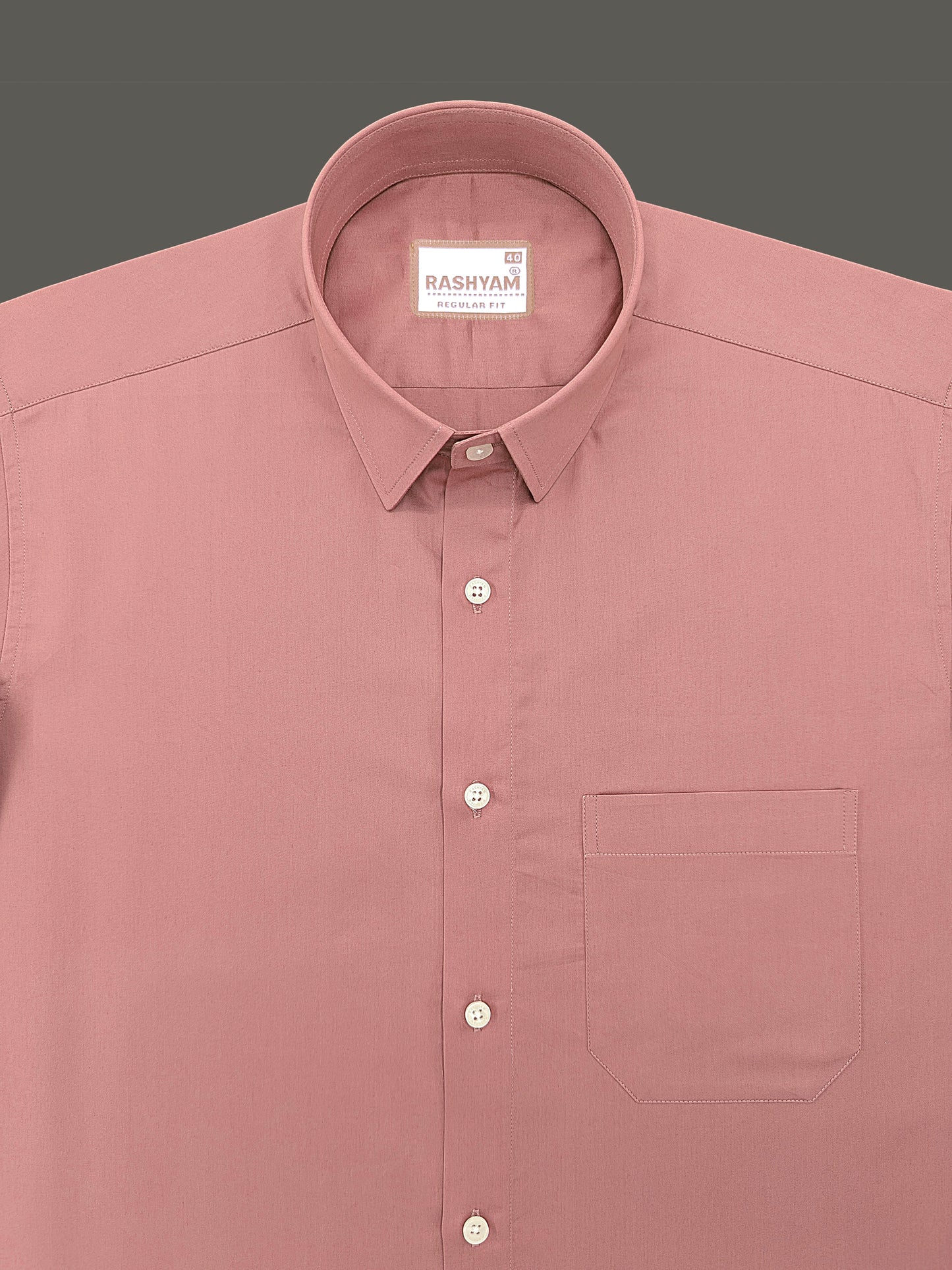 Avellino Luxurious Coral Peach Soft Cotton Shirt For Men