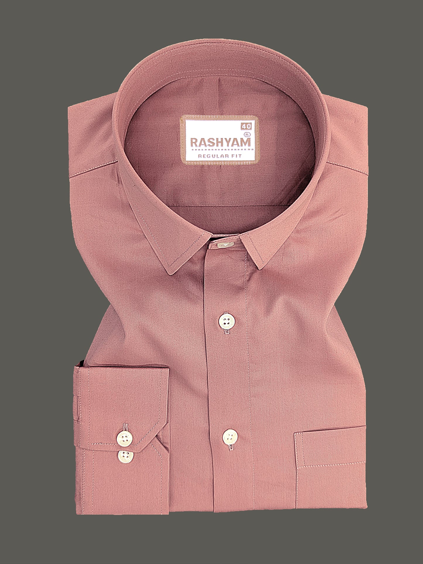 Avellino Luxurious Coral Peach Soft Cotton Shirt For Men