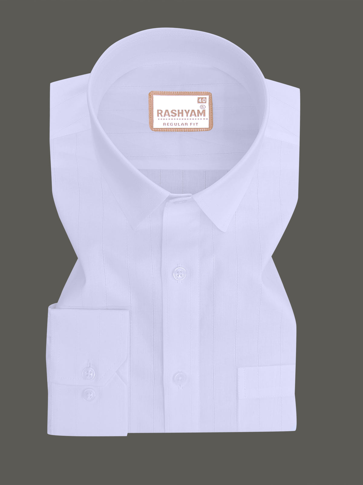 Luxurious Designer White Stripe Formal Shirt For Men