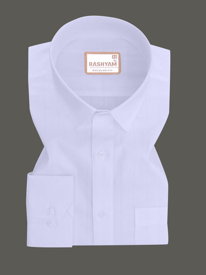 Luxurious Designer White Stripe Formal Shirt For Men