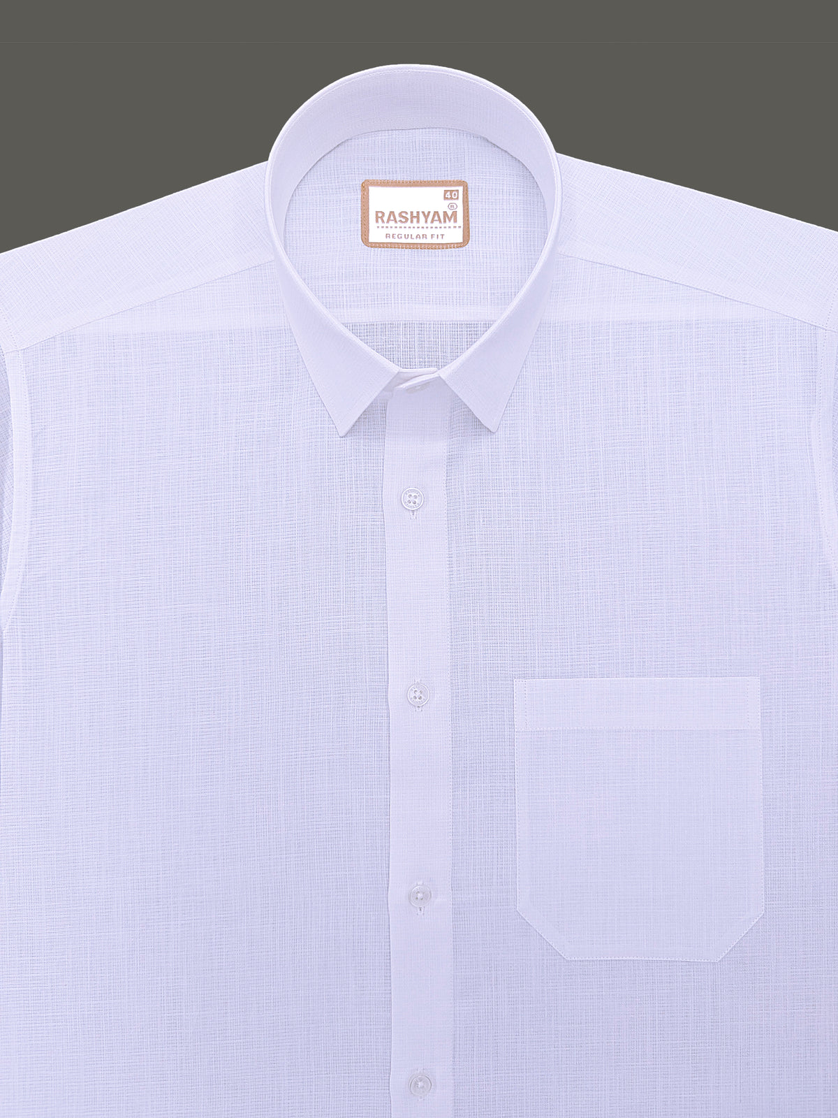 Linen Cotton Valtique Bright White Formal Shirt