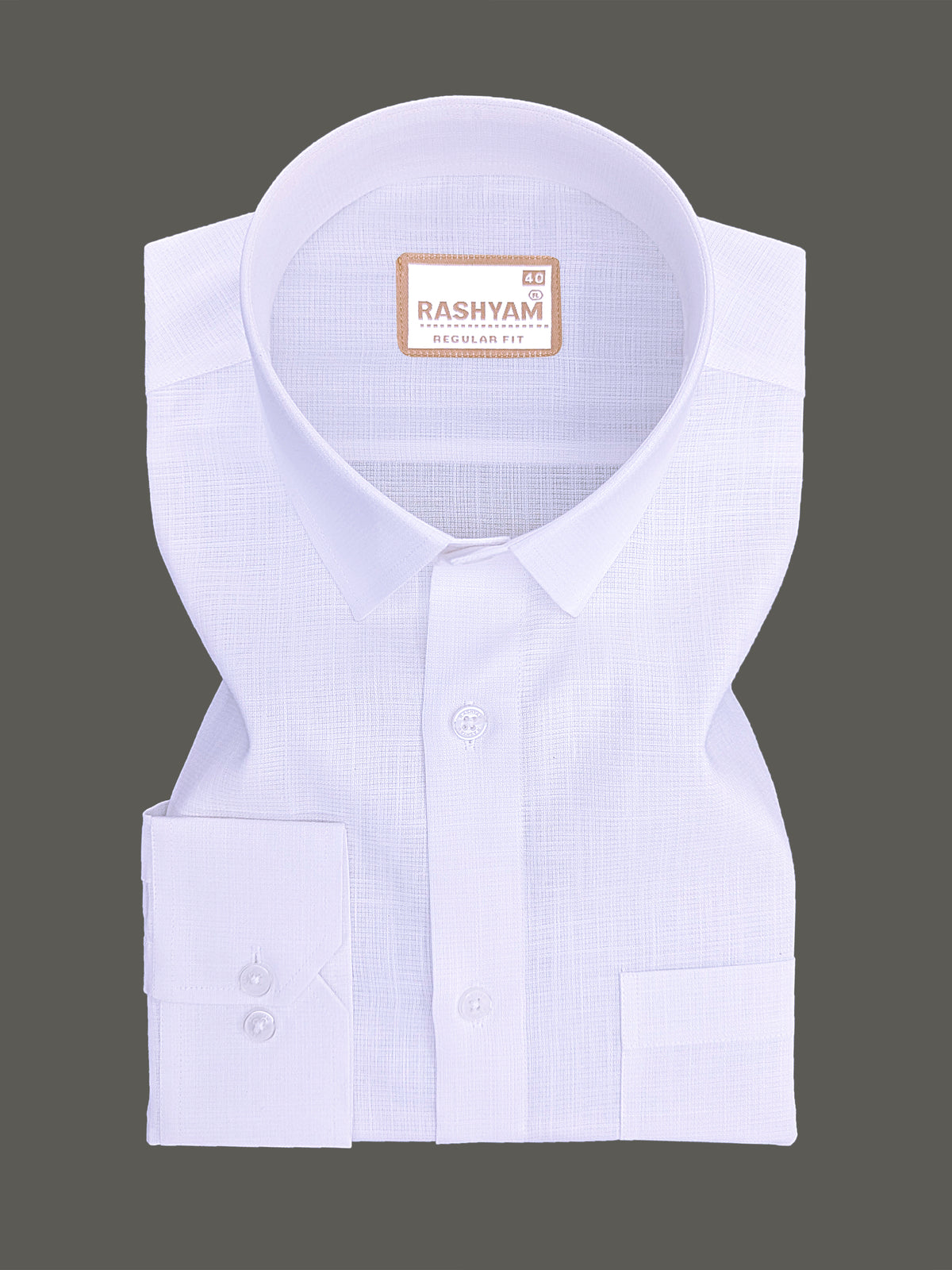 Linen Cotton Valtique Bright White Formal Shirt
