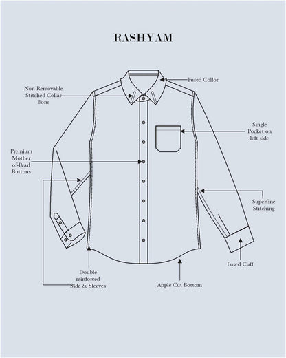 Luxurious Lemon Yellow With Blue Lining Italian Linen Cotton  Shirt