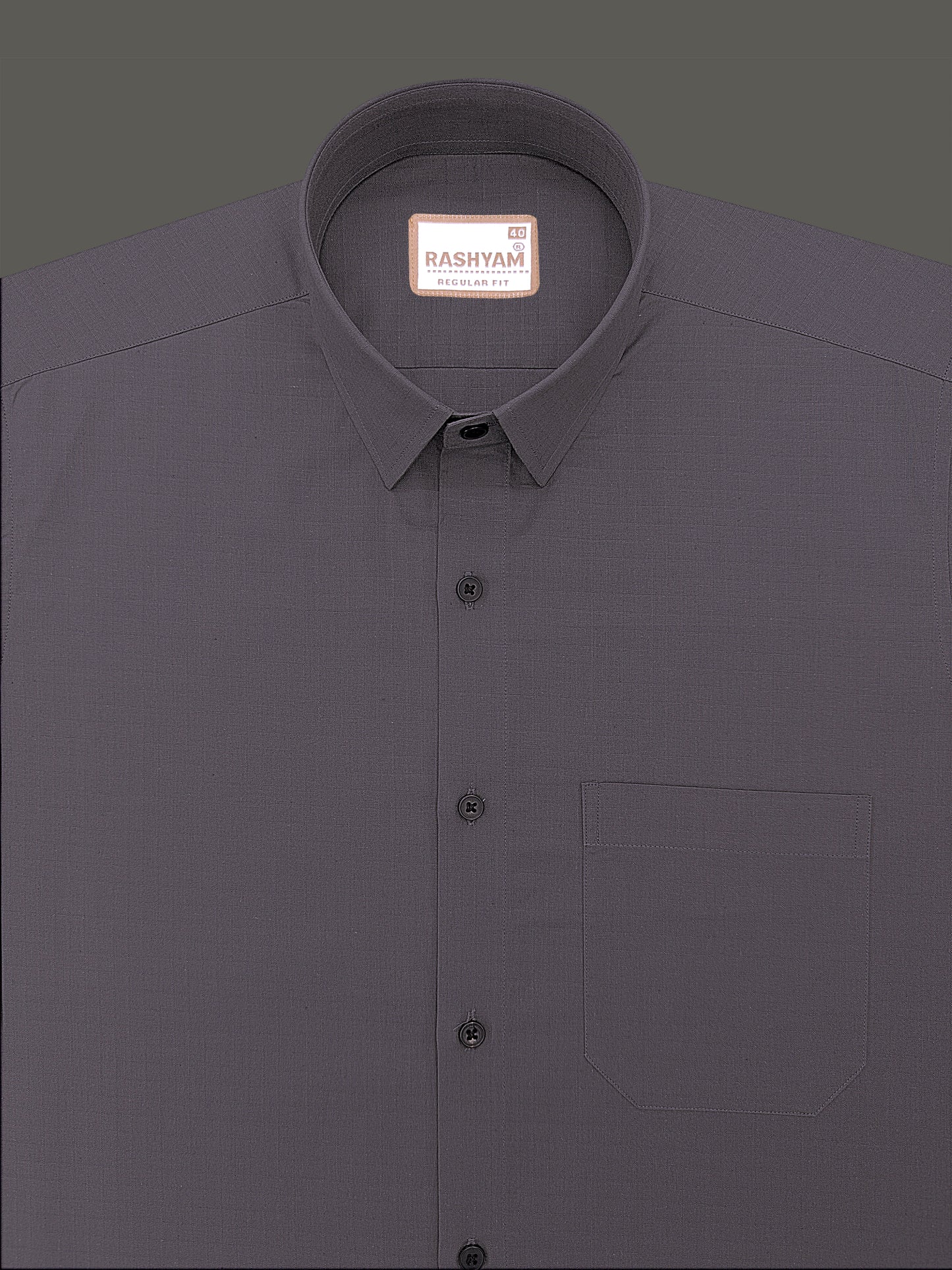 Premium Cotton Portelle Iron Grey Designer Checks Formal Shirt For Men