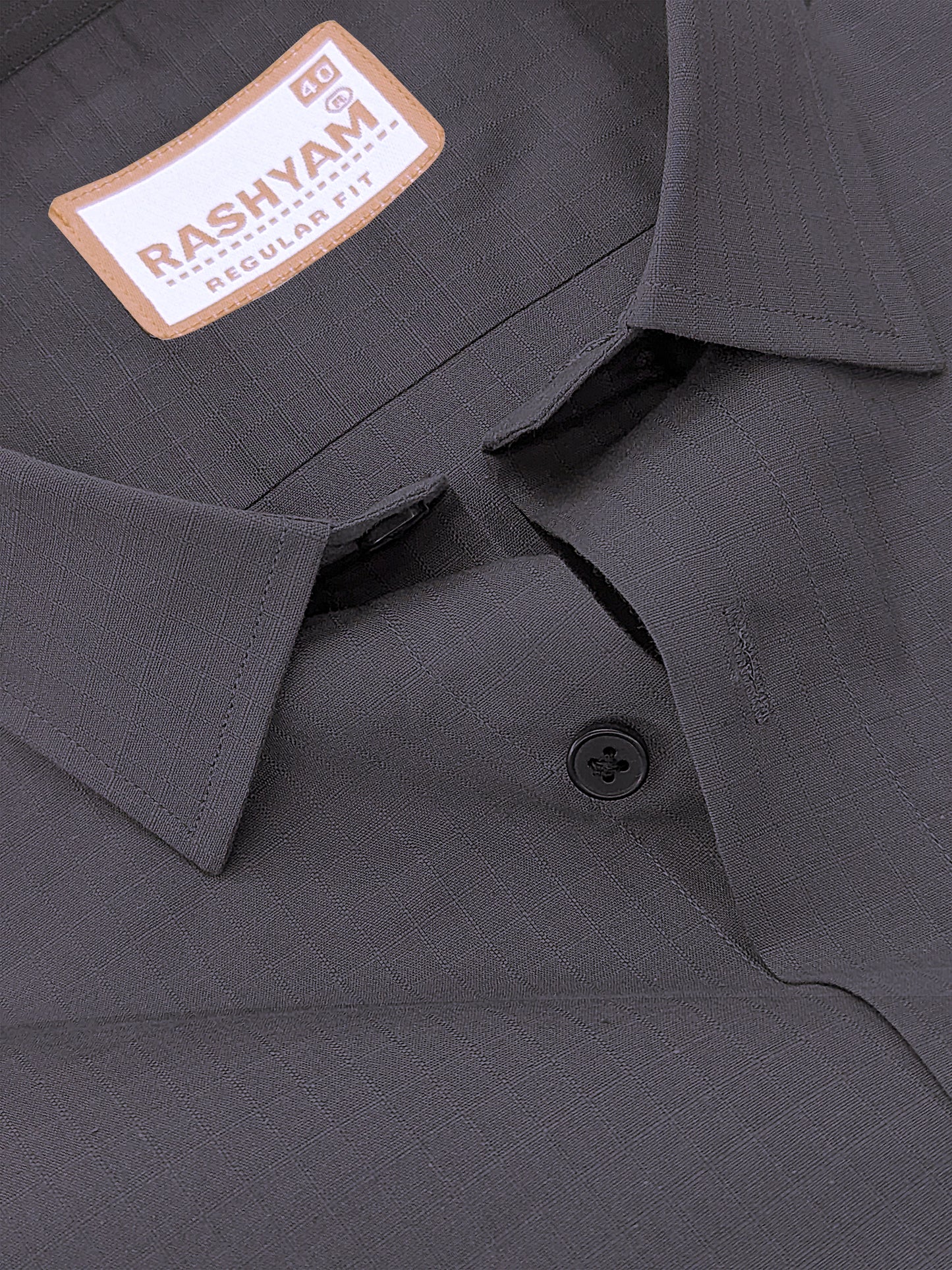 Premium Cotton Portelle Iron Grey Designer Checks Formal Shirt For Men