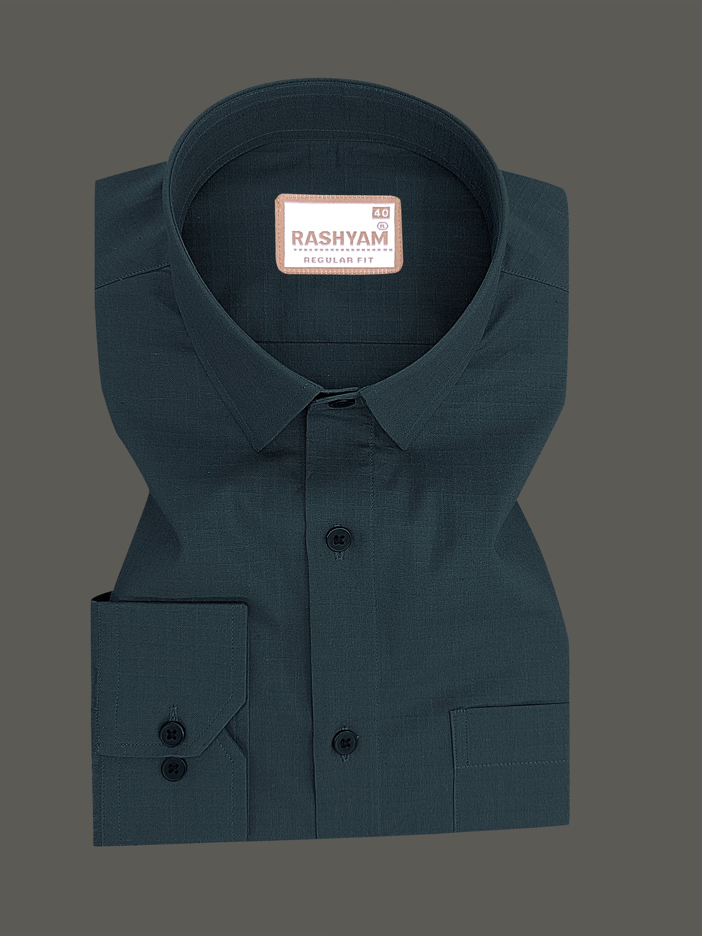 Premium Cotton Portelle Jade Green Designer Checks Formal Shirt For Men