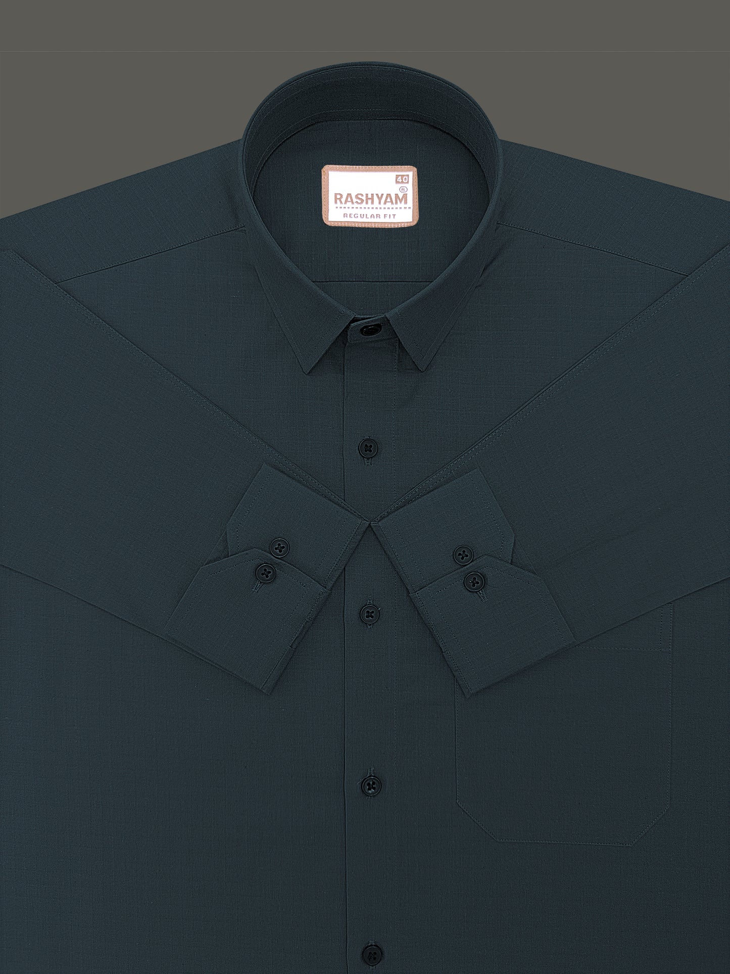 Premium Cotton Portelle Jade Green Designer Checks Formal Shirt For Men